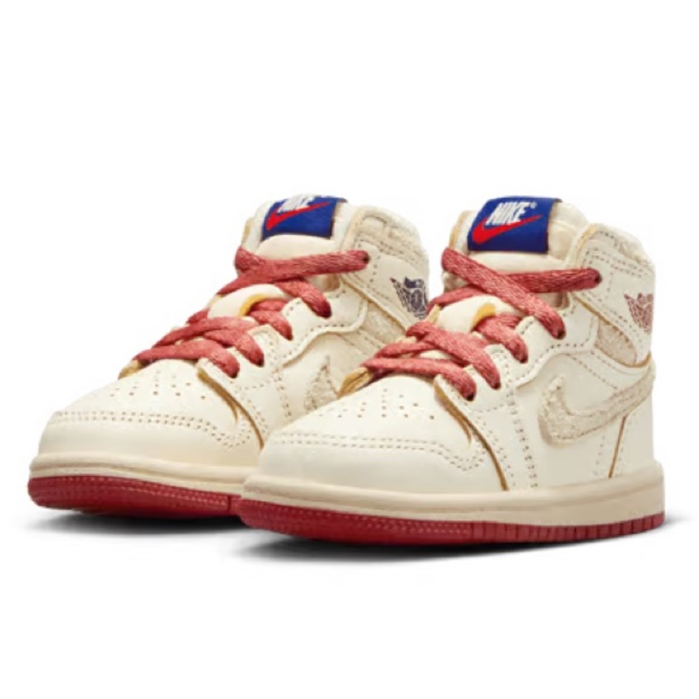 [BRAND NEW] AIR JORDAN 1 RETRO HIGH OG RARE AIR SAIL CINNABAR TODDLER SIZE 4C - Picture 2 of 15